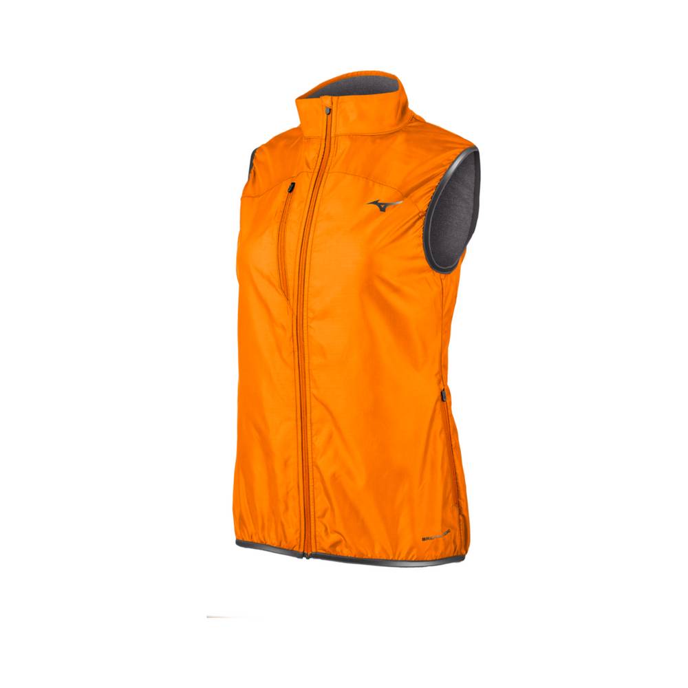 Womens Mizuno Breath Thermo® FZ Vest Orange Philippines (XVYAUH286)